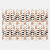 Golden Pineapples Pattern Tropical Geschenkpapier Set (Vorderseite 3)