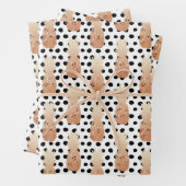 Golden Pineapples Pattern Tropical Geschenkpapier Set (Beispiel)