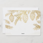 Golden Pines Weihnachten Botanisches Foto (Rückseite)