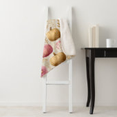 Golden & Pink Pumpkins Falldesign Sherpadecke (Beispiel)