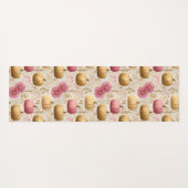 Golden & Pink Pumpkins Falldesign Yogamatte (Rückseite (Horizontal))