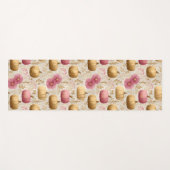 Golden & Pink Pumpkins Falldesign Yogamatte (Vorderseite (Horizontal))