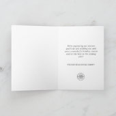 Golden Pink Weihnachtsgeschenk für Großunternehmen Feiertagskarte (Innenseite)