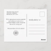 Golden Pink Weihnachtsgeschenk für Großunternehmen Postkarte (Rückseite)