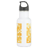 Golden Pixel Sparkle Edelstahlflasche (Rückseite)