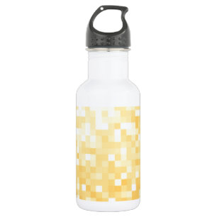 Golden Pixel Sparkle Edelstahlflasche