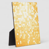 Golden Pixel Sparkle Fotoplatte (Seite)