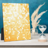 Golden Pixel Sparkle Fotoplatte (Seite)