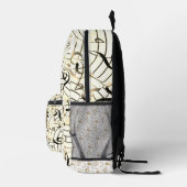 Golden Plectron - Stilvolles Design für Musikliebh Bedruckter Rucksack (Rechts)