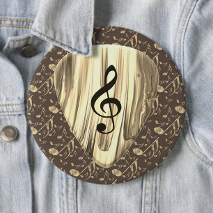 Golden Plectron - Stilvolles Design für Musikliebh Button