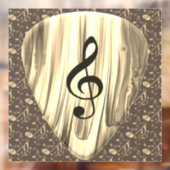 Golden Plectron - Stilvolles Design für Musikliebh Fensteraufkleber (Blatt 2)