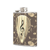 Golden Plectron - Stilvolles Design für Musikliebh Flachmann (Links)