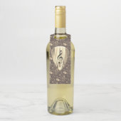 Golden Plectron - Stilvolles Design für Musikliebh Flaschenanhänger (Auf Flasche)