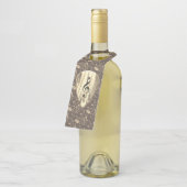 Golden Plectron - Stilvolles Design für Musikliebh Flaschenanhänger (Angewinkelt)