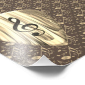 Golden Plectron - Stilvolles Design für Musikliebh Fotodruck (Ecke)