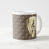 Golden Plectron - Stilvolles Design für Musikliebh Jumbo-Tasse (Vorderseite Rechts)