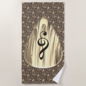 Golden Plectron - Stilvolles Design für Musikliebh Strandtuch (Vorderseite)