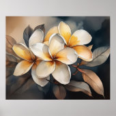Golden Plumeria Poster (Vorne)