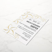 Golden Plumeria Vow Erneuerende Einladung wir noch (Gedreht)