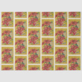 Golden Poinsettia | Fine Art Christmas Seidenpapier (Vorderseite)