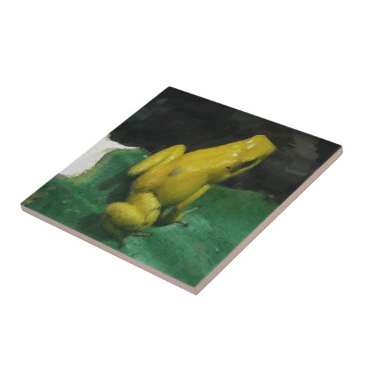Golden Poison Dart Frog/Phyllobates Terbilis Fliese (Seite)