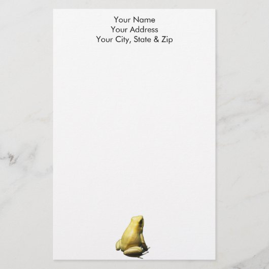 Golden Poison Frog Briefpapier (Vorderseite)