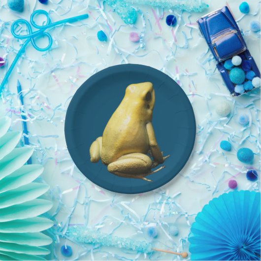 Golden Poison Frog Pappteller (Party)