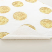Golden Polka Dot Hand gezogen Sherpadecke (3/4)