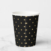 Golden Polka Dot Musterpapierkassetten Pappbecher (Rechts)