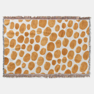 Golden Polka Dots: Abstrakt Gouache Decke