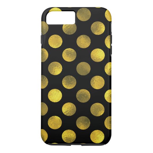 Golden Polka Dots Case-Mate iPhone Hülle (Rückseite)