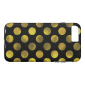 Golden Polka Dots Case-Mate iPhone Hülle (Rückseite (Horizontal))