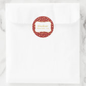 Golden Polka Dots Graduate Sticker (Tasche)