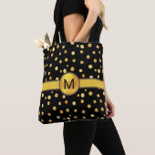 Golden Polka Dots on Black Tasche (Von Nahem)