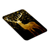 Golden Polygon Geometric Deer Magnet (Rechte Seite)