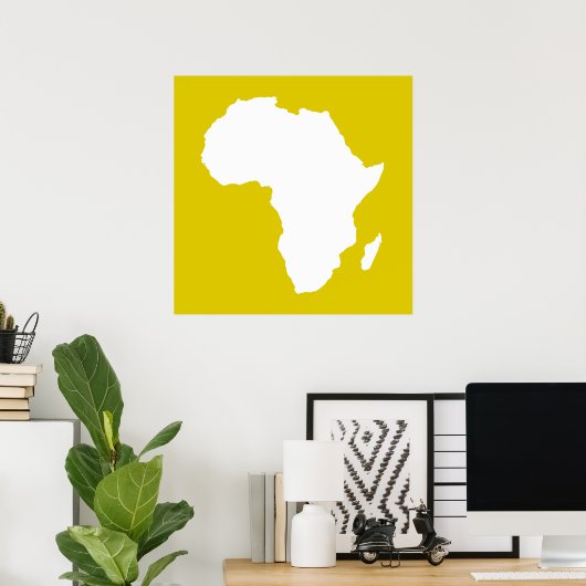 Golden Poppy Audacious Africa Poster (Heimbüro)