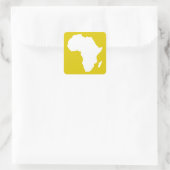 Golden Poppy Audacious Africa Quadratischer Aufkleber (Tasche)