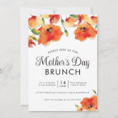 Golden Poppy Mother Day Brunch Einladung (Vorderseite)