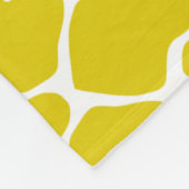 Golden Poppy Safari Giraffe Fleecedecke (Ecke)