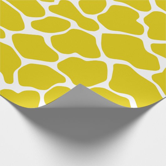 Golden Poppy Safari Giraffe Geschenkpapier (Ecke)