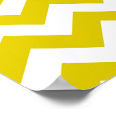 Golden Poppy Safari Zickzack mit benutzerdefiniert Poster (Ecke)