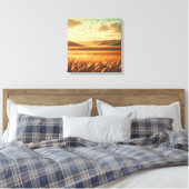 Golden Prairie Sunset Wind – Vintage Canvas Art Leinwanddruck (Insitu (Schlafzimmer))