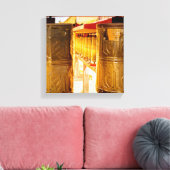 Golden Prayer Wheels Leinwanddruck (Insitu (Wohnzimmer))