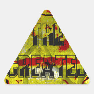 Golden Promise: Die goldene Schrift des Schicksals Dreieckiger Aufkleber