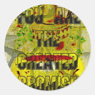 Golden Promise: Die goldene Schrift des Schicksals Runder Aufkleber