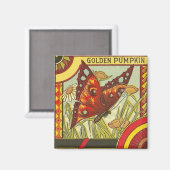 Golden Pumpkin/Crate Label Magnet (Vorderseite/Rückseite)