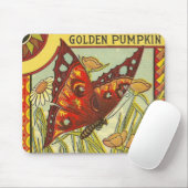 Golden Pumpkin Crate Label - Mousepad (Mit Mouse)