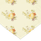 Golden Pumpkin Fall Foliage Tischdecke (Schrägansicht)