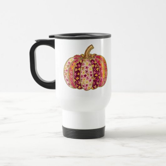 Golden Pumpkin & Floral Delight Coffee Tasse (Links)