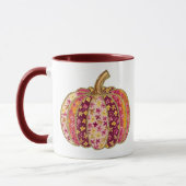 Golden Pumpkin & Floral Delight Coffee Tasse (Links)